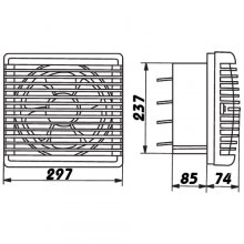 Okenný ventilátor VENTS VVR 230