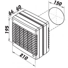 Okenný ventilátor VENTS MAO1