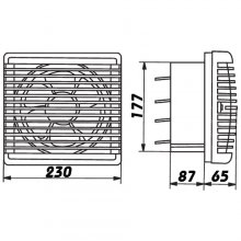 Okenný ventilátor VENTS VV 180